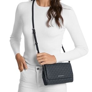 Michael Kors Medium Signature Logo Convertible Crossbody Bag